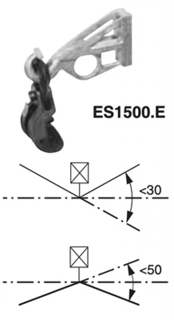 Комплект промежуточной подвески типа ES 1500E