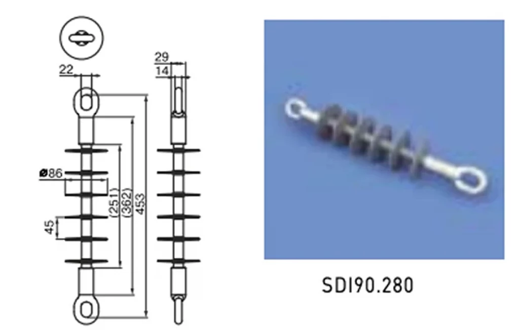 Композитные натяжные изоляторы серии SDI90-2